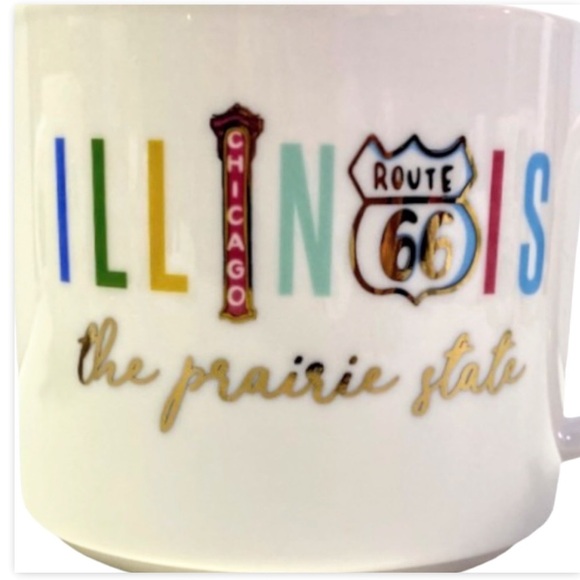 New Threshold Chicago Illinois Route 66 "The Prairie State" Mugs - Set of 2 - Picture 2 of 11